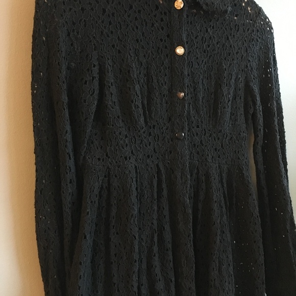 🚫 Sheer Black Vintage Lace Dress - Picture 5 of 6